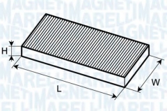 MAGNETI MARELLI 350203064100 Фильтр салона