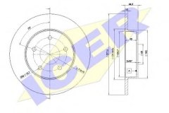 ICER 78BD4101-2 Тормозной диск