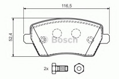 BOSCH 0 986 424 795 Тормозные колодки 