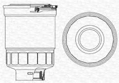 MAGNETI MARELLI 213908527000 Топливный фильтр