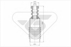 HUTCHINSON KP013 Пылезащитный комилект амортизатора