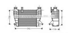 AVA QUALITY COOLING RTA4338 Интеркулер