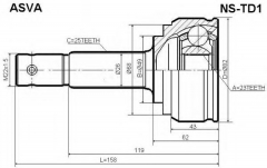 ASVA NS-TD1 ШРУС