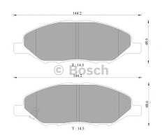 BOSCH 0 986 AB9 147 Тормозные колодки 