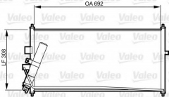 VALEO 817822 Конденсатор кондиционера