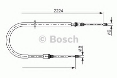 BOSCH 1 987 482 303 Трос ручника