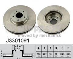 NIPPARTS J3301091 Тормозной диск