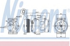 NISSENS 89072 Компрессор кондиционера