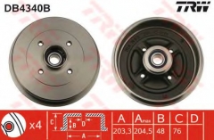 TRW DB4340B Тормозной барабан