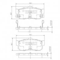 NIPPARTS J3611034 Тормозные колодки 