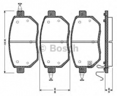 BOSCH 0 986 TB2 856 Тормозные колодки 