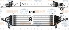 HELLA 8ML 376 762-201 Интеркулер