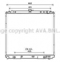 AVA QUALITY COOLING DN2399 Радиатор охлаждения