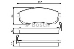 BOSCH 0 986 494 277 Тормозные колодки 