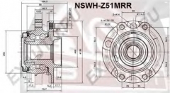 ASVA NSWH-Z51MRR Ступица колеса