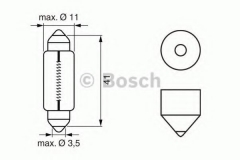 BOSCH 1 987 302 210 Лампа накаливания