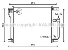 AVA QUALITY COOLING DN5401D Конденсатор, кондиционер