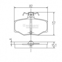 NIPPARTS J3611031 Тормозные колодки 