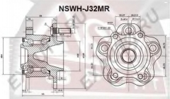 ASVA NSWH-J32MR Ступица колеса