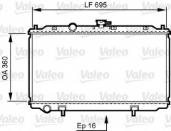 VALEO 734736 Радиатор охлаждения