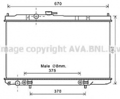 AVA QUALITY COOLING DN2353 Радиатор охлаждения
