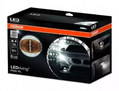 OSRAM LEDFOG103GD Комплект противотуманных фар 2 шт LEDriving FOG PL орлиный глаз золотой (6000K, 3в1: дневные ходовые огни + противотуманные фары + подходит для старт-стоп и гибридных авто)