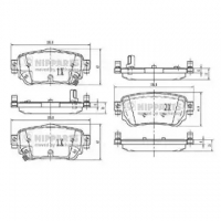 NIPPARTS N3611060 Тормозные колодки 