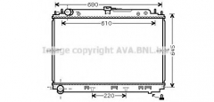 AVA QUALITY COOLING DN2296 Радиатор охлаждения