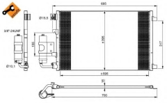 NRF 350042 Конденсатор кондиционера