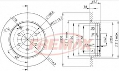 FREMAX BD-4203 Тормозной диск