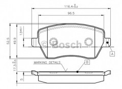 BOSCH 0 986 TB2 448 Тормозные колодки 