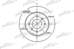 PATRON PBD2592 Тормозной диск