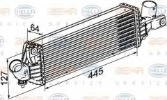 HELLA 8ML 376 777-081 Интеркулер