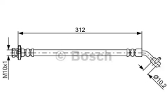 BOSCH 1 987 481 839 Тормозной шланг
