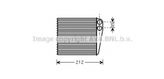 AVA QUALITY COOLING DNA6256 Радиатор отопления салона