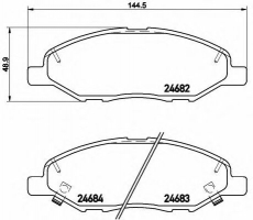 BREMBO P 56 088 Тормозные колодки 