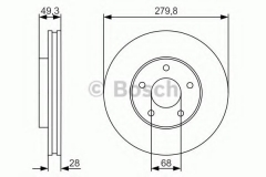 BOSCH 0 986 479 R90 Тормозной диск