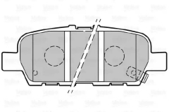 VALEO 301148 Колодки тормозные зад.