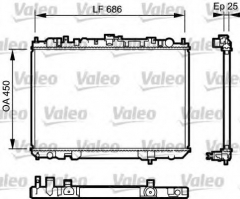 VALEO 735081 Радиатор охлаждения