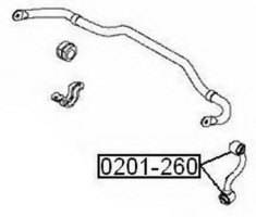 ASVA 0201-260 Рычаг подвески
