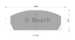 BOSCH 0 986 505 671 Тормозные колодки 