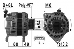 ERA 210928 210928 Генератор NISSAN PATHFINDER III 2.5DCi