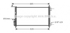 AVA QUALITY COOLING DNA5332 Конденсатор кондиционера