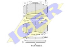 ICER 182051 Тормозные колодки 