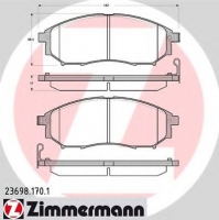 ZIMMERMANN 23698.170.1 Тормозные колодки 