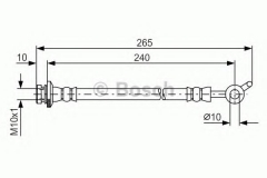 BOSCH 1 987 481 570 Тормозной шланг