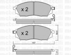 METELLI 22-0819-0 Тормозные колодки 