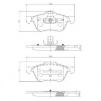 NIPPARTS J3601082 Тормозные колодки 