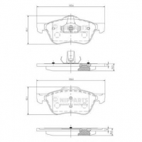 NIPPARTS J3601082 Тормозные колодки 