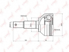 LYNXauto CO-3703 ШРУС